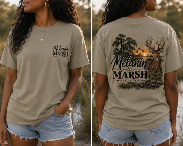 Melanin & Marsh Buck Tee