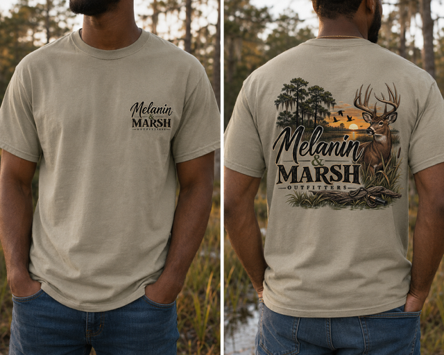 Melanin & Marsh Buck Tee